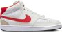 Nike Witte en Rode Court Vision Mid Sneakers White Heren - Thumbnail 1