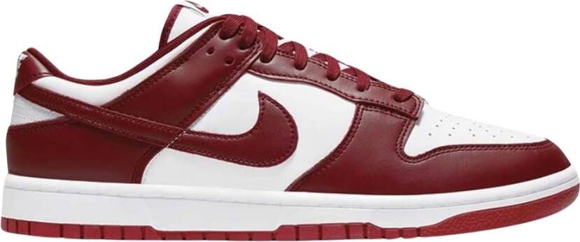 Nike Vintage-geïnspireerde Dunk Low Bordeaux Sneakers voor vrouwen Rood Dames