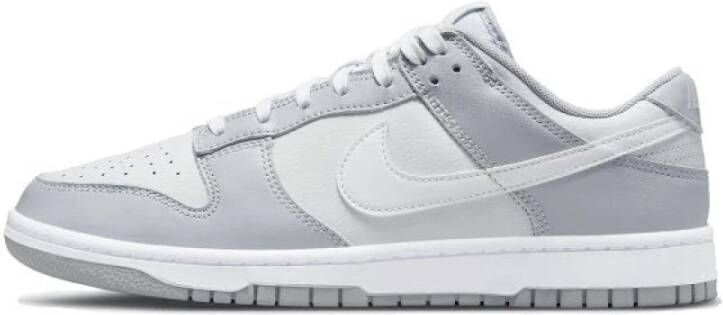 Nike Dunk Low sneakers met twee tinten grijs Wit Heren