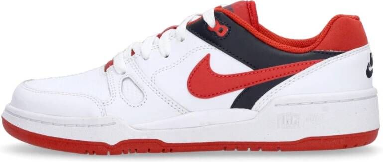 Nike Full Force Low Sneaker Wit Rood Zwart White Heren