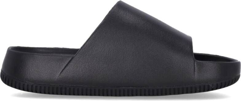 Nike Gevormde Rubber Slippers Zwart Black Heren