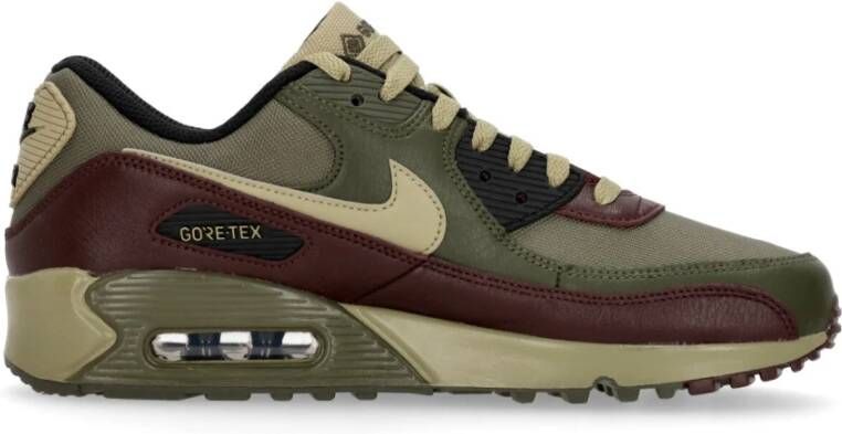 Nike Air Max 90 Sneakers GORE-TEX Groen Bordeauxrood Olijfgroen