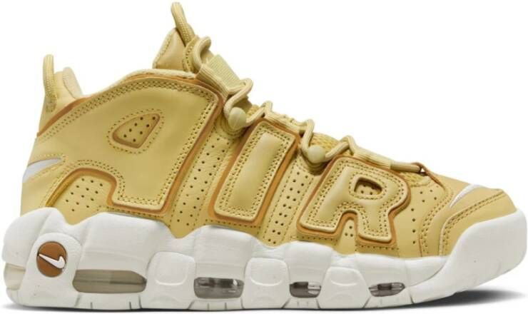 Nike Wmns Air More Uptempo Basketball Schoenen buff gold bronzine sail maat: 41 beschikbare maaten:36.5 37.5 38.5 39 40.5 41