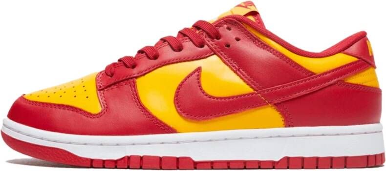 Nike Dunk Low Heren Schoenen Gold Leer