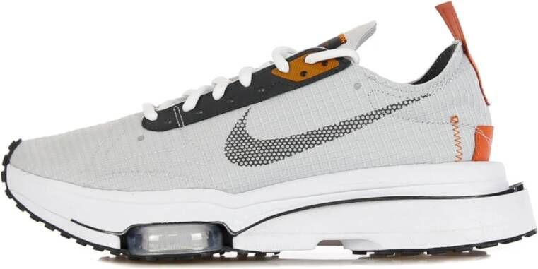 Nike Grijze Fog Lage Sneakers met Oranje Accents Gray Heren