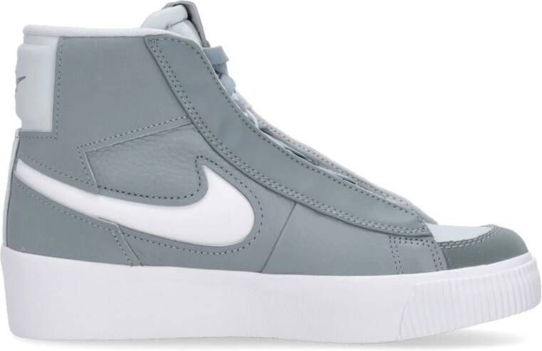 Nike Groene High-Top Sneakers met Verborgen Veters Gray Heren