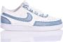 Nike Handgemaakte Lichtblauw Witte Sneakers Blue Dames - Thumbnail 1