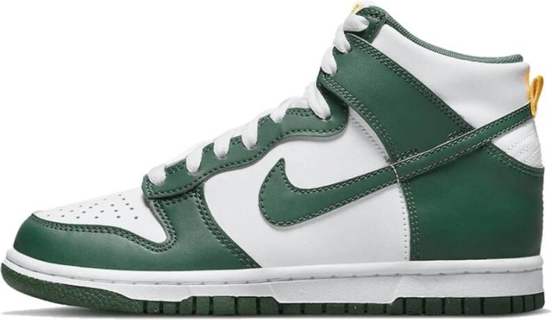 Nike Hoge Australië Dunk Sneakers Stijlvol Veelzijdig Green Dames