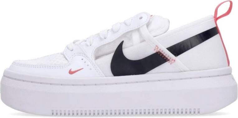 Nike Hoge Court Vision Dames Sneaker Wit Koraal Zwart White Dames