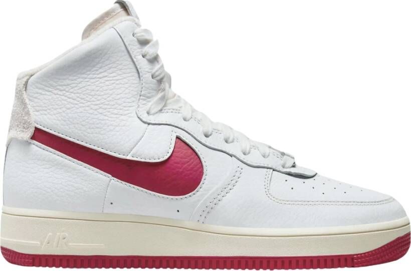 Nike Hoge Sculptuur Summit Wit Gym Rood White Dames