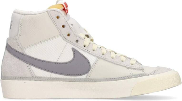 Nike Hoge Sneaker Wit Grijs Platina Club Summit Beige Heren