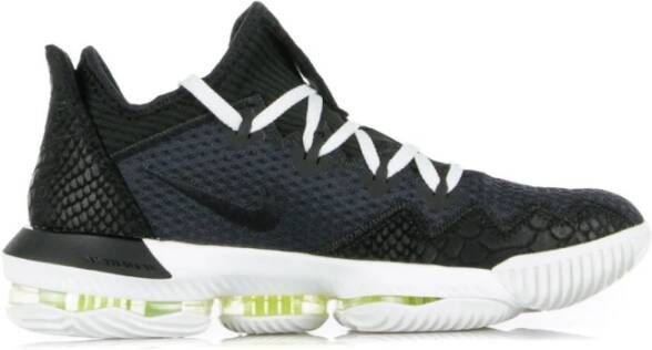 Nike Lage Basketbalschoen in Zwart Wit Volt Black Heren