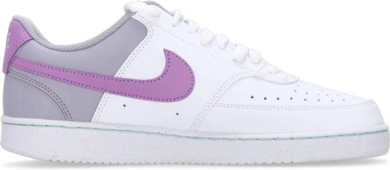 Nike Lage Court Vision Sneaker Wit Fuchsia White Dames