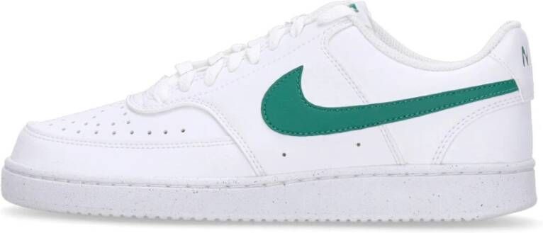 Nike Lage Court Vision Sneaker Wit Groen White Heren