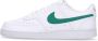 Nike Lage Court Vision Sneaker Wit Groen White Heren - Thumbnail 1