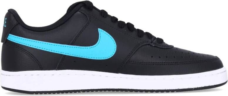 Nike Lage Court Vision Sneaker Zwart Wit Black Heren