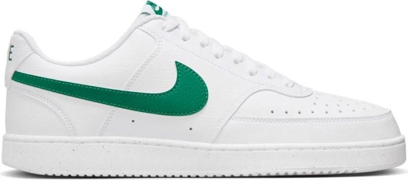 Nike Lage Court Vision Sneaker Wit Groen White Heren