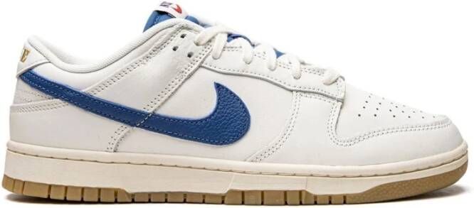 Nike Blauwe Zeil Sneakers Dunk Low Stijl White Dames