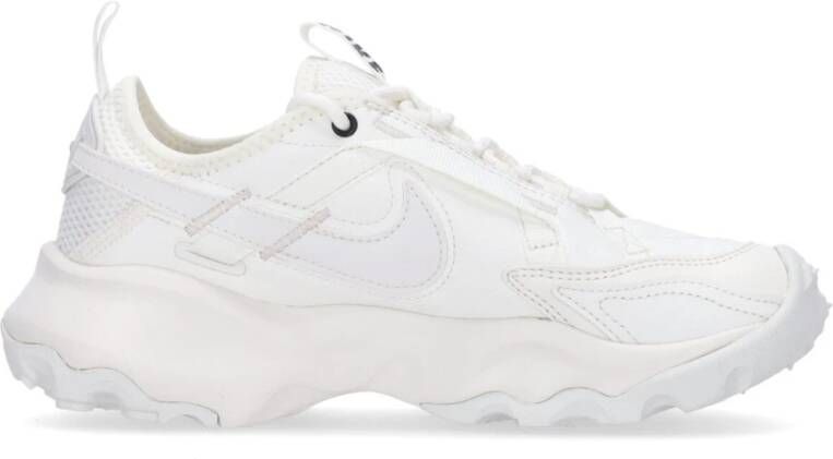 Nike Lage Sneaker met Band en Rubberen Zool White Dames