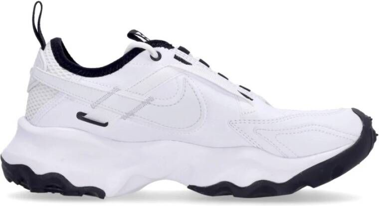 Nike Lage Veterschoen Wit Zwart White Dames