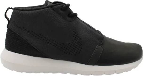 Nike Leather sneakers Black Heren