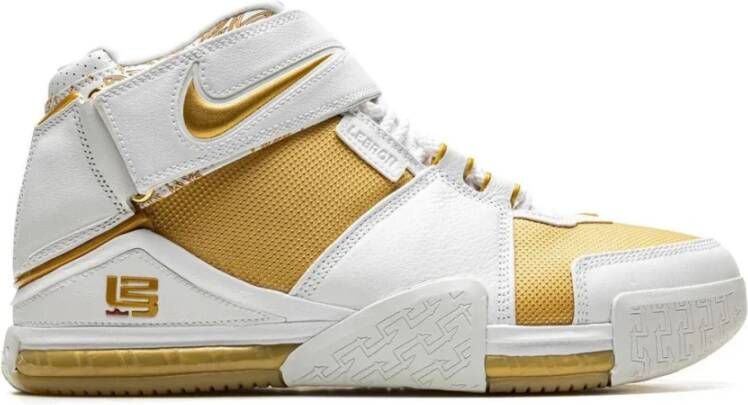 Nike Zoom Lebron Ii White Metallic Gold-Varsity Crimson