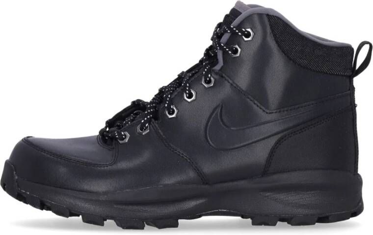 Nike Leren Hoge Laars Zwart Gunsmoke Black Heren