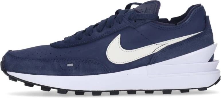 Nike Leren Waffle One Sneaker voor Heren Blue Heren