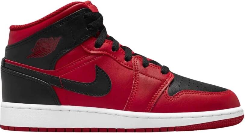 Nike Limited Edition Air Jordan 1 Mid Reverse Bred Red Dames