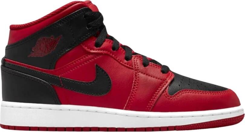 Nike Limited Edition Air Jordan 1 Mid Reverse Bred Red Heren