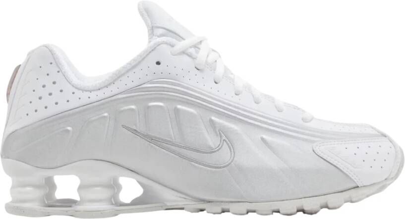 Nike Limited Edition Wit Metallic Shox R4 White Heren