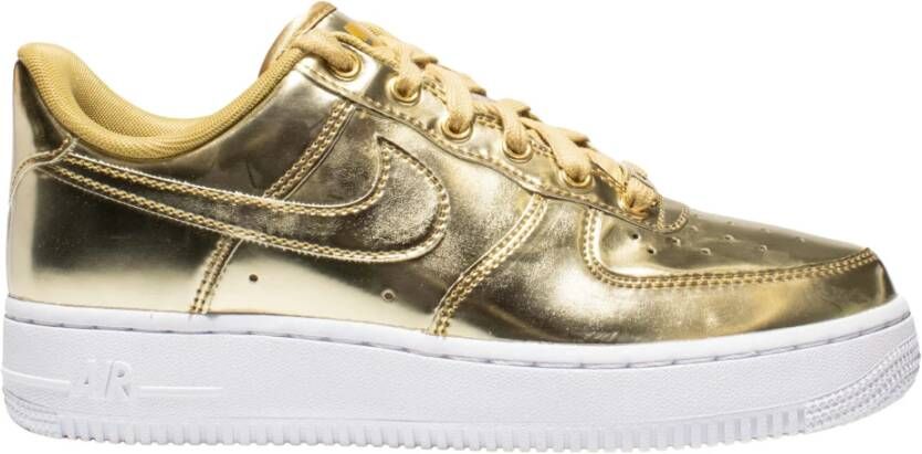 Nike Metallic Gold Air Force 1 Low Yellow Heren