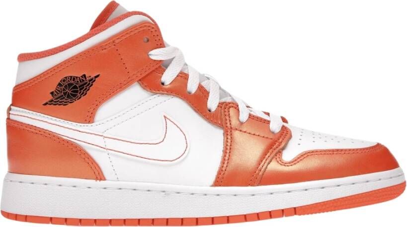 Nike Metallic Orange Air Jordan 1 Mid Orange Dames