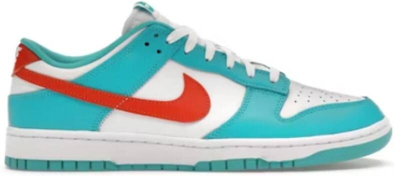 Nike Miami Dolphins Low Dunk Sneakers Blue Heren