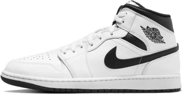 Jordan Air 1 Mid 1 Schoenen white black white black maat: 47 beschikbare maaten:41 42.5 43 44.5 45 46 47.5 40.5 45.5 47