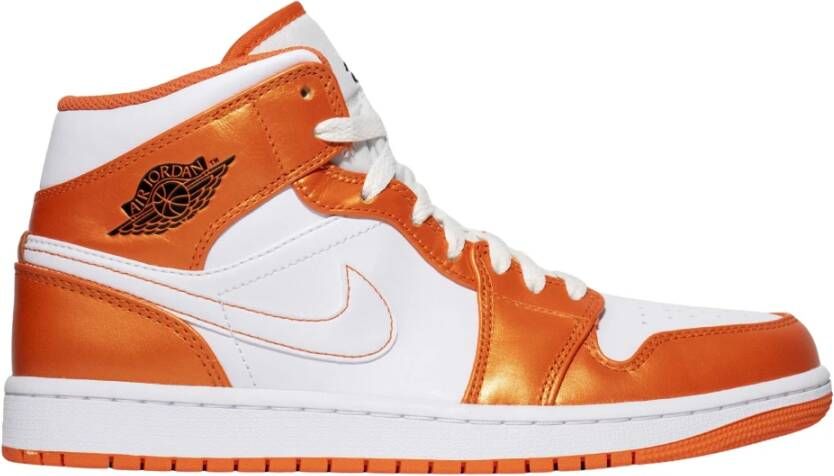 Nike Mid Metallic Orange Air Jordan 1 Orange Heren