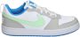 Nike Court Borough Low Recraft Sneakers Kids Wit Lichtgrijs Lichtgroen Felblauw - Thumbnail 1