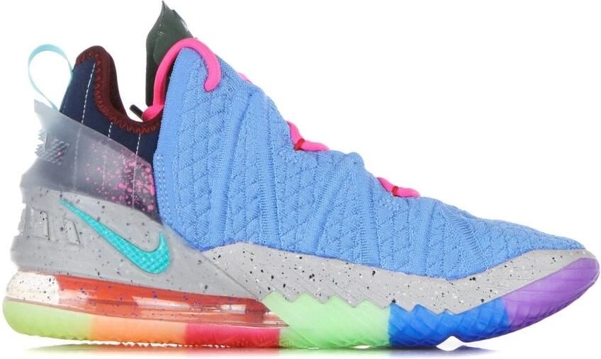 Nike LeBron 18 Heren Schoenen Blue Textil Foot Locker