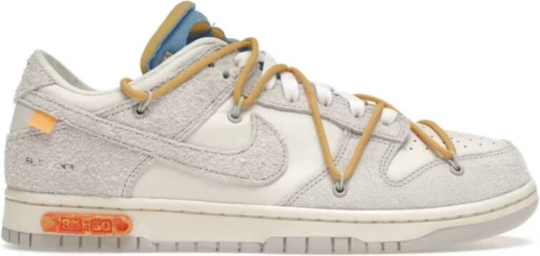 Nike Off-White Dunk Low Sneakers Beige Heren