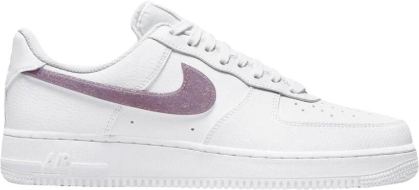 Nike Paarse Glitter Swoosh Lage Editie White Heren