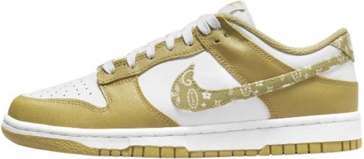 Nike Barley Paisley Dunk Low Stijlvolle en veelzijdige sneakers Yellow Dames