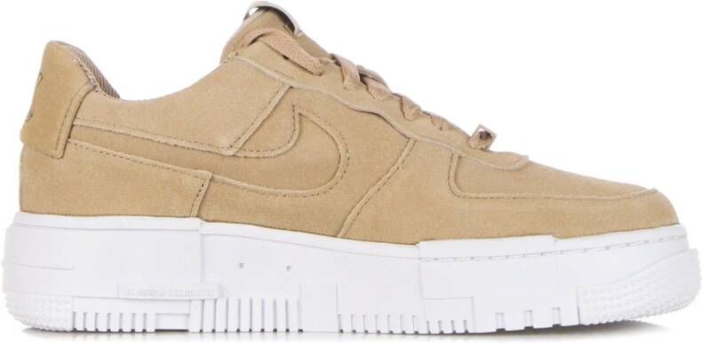 Nike Pixel Hemp Lage Sneaker Wit Beige Dames