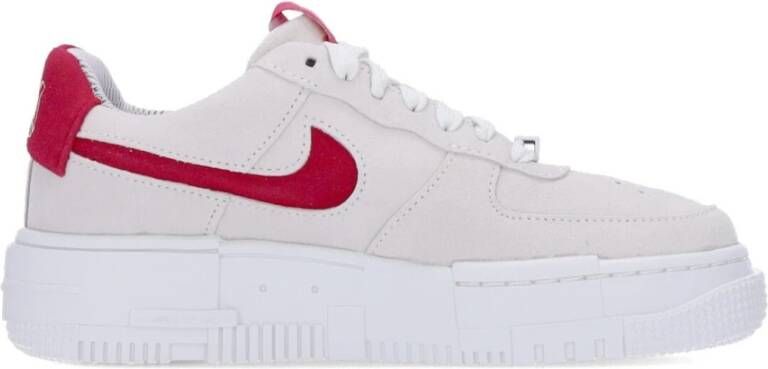 Nike Pixel Lage Sneaker Wit Hibiscus White Dames