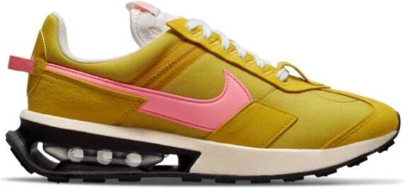 Nike Pre Day LX Sneakers Dark Citron Pink Yellow Dames