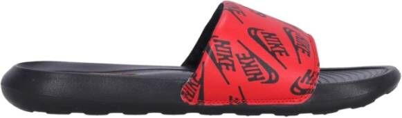 Nike Print Slide Heren Slippers Rood Zwart Red Heren