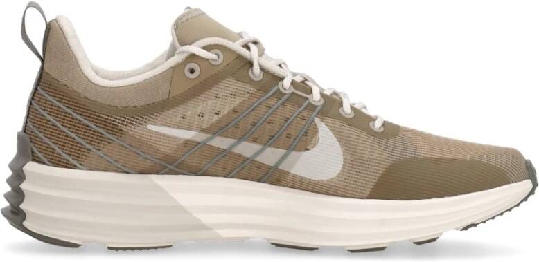 Nike Reflecterende lage sneaker in khaki Gray Heren