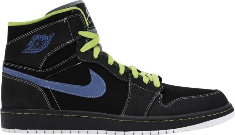 Nike Retro High Black Cyber Blue Sapphire Black Heren