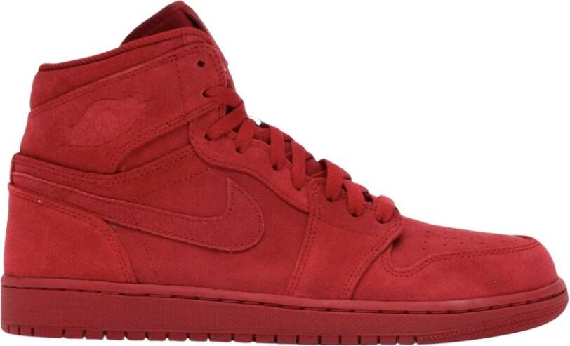 Nike Rood Suede Air Jordan 1 Retro Beperkte Editie Red Heren