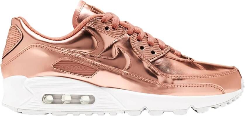 Nike Rose Gold Metallic Limited Edition Sneakers Pink Dames