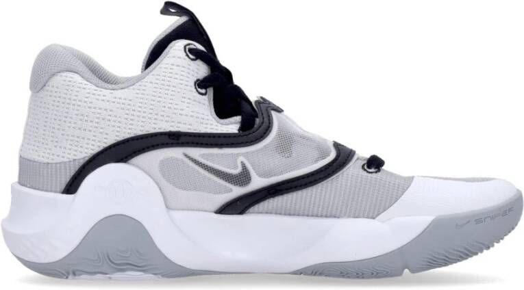 Nike Skate Schoenen Wit Zwart Grijs Basketbal Stijl Gray Heren